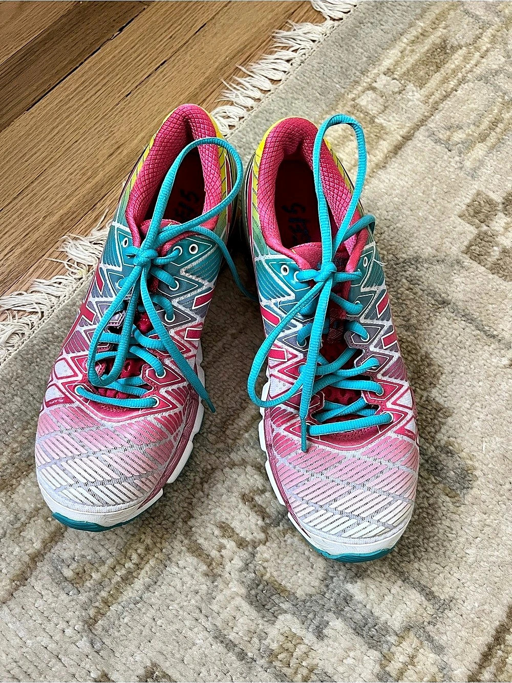 ASICS Gel-Kinsei 5 Women's Athletic Shoes Pink & Blue US 9.5